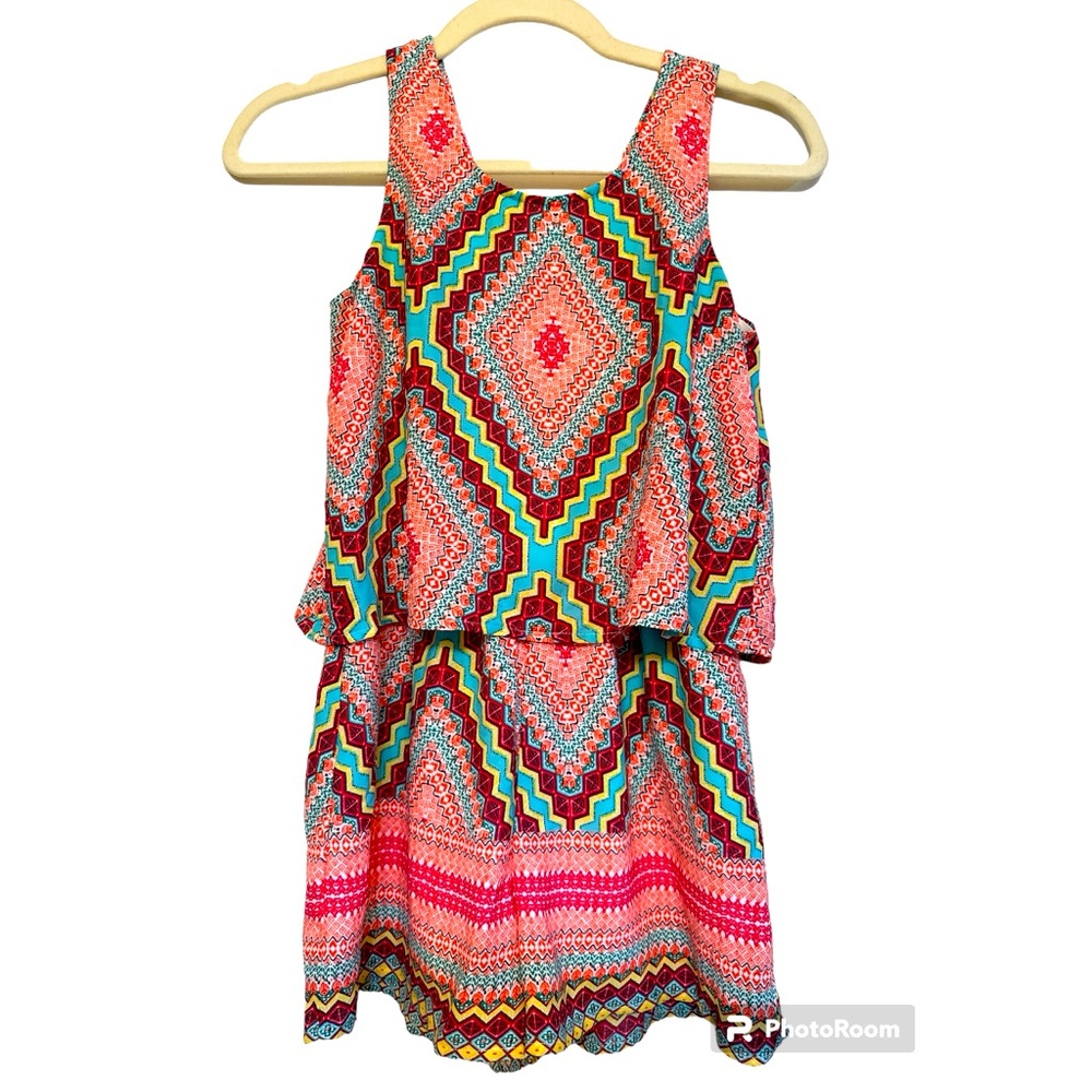 Xtraordinary Romper, Girls Large, Multi Color